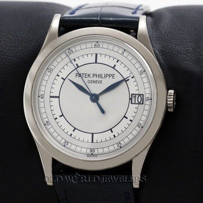 Patek Philippe Calatrava Ref 5296 18K Gold Silver Sector Dial